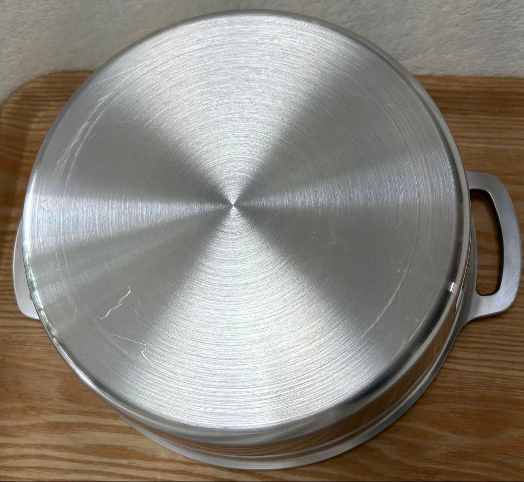 未使用　無水鍋　24cm　広島アルミニウム工業　IH非対応