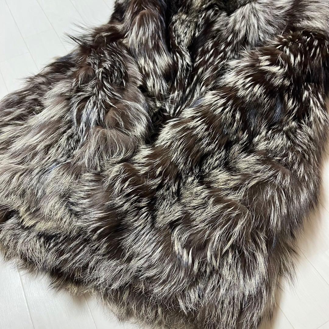 サガフォックス ロイヤル 毛皮 コート ジャケット 最高級 金サガ 着丈70cm