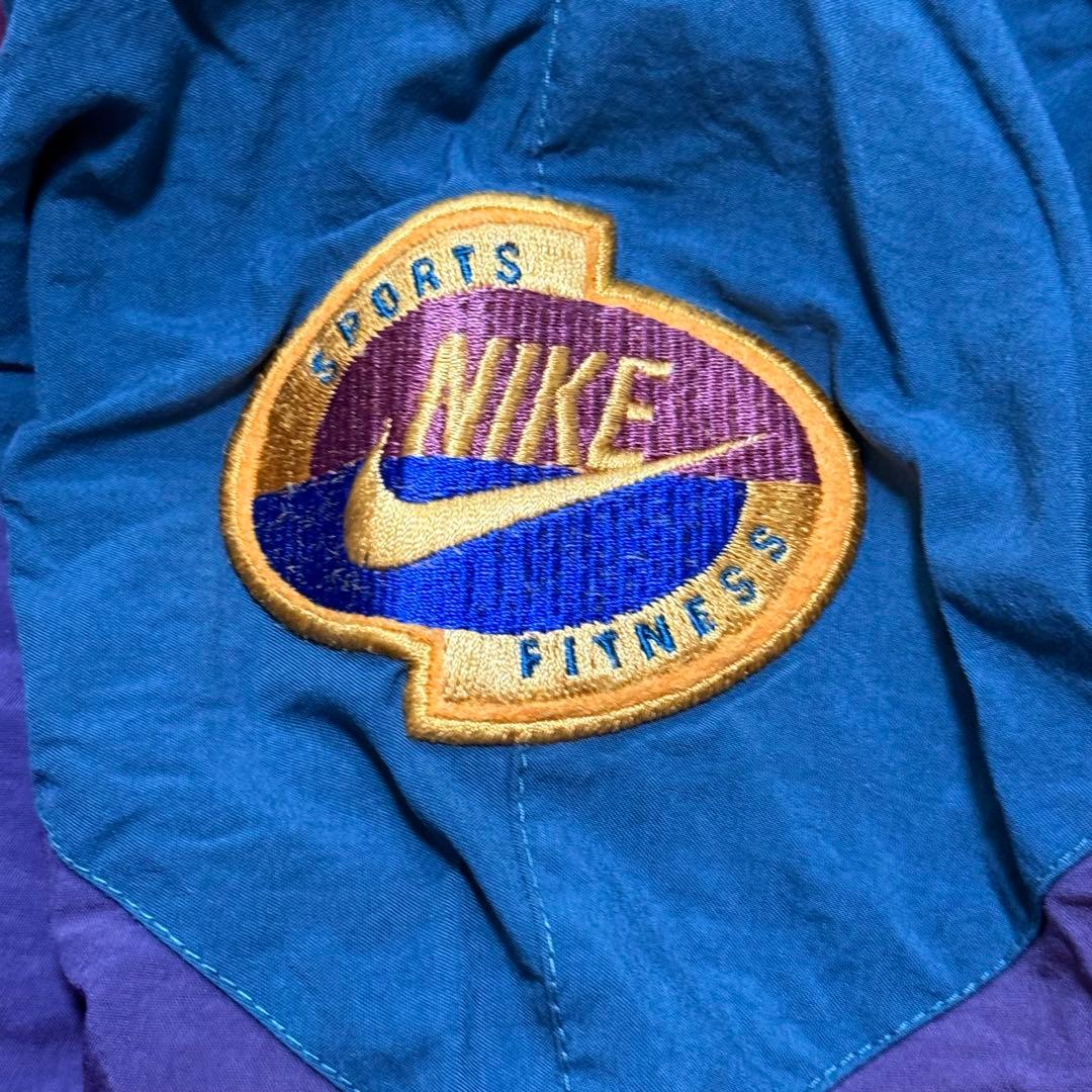 90s NIKE ナイロンジャケット ナイキ vintage 銀タグ 刺繍ロゴ