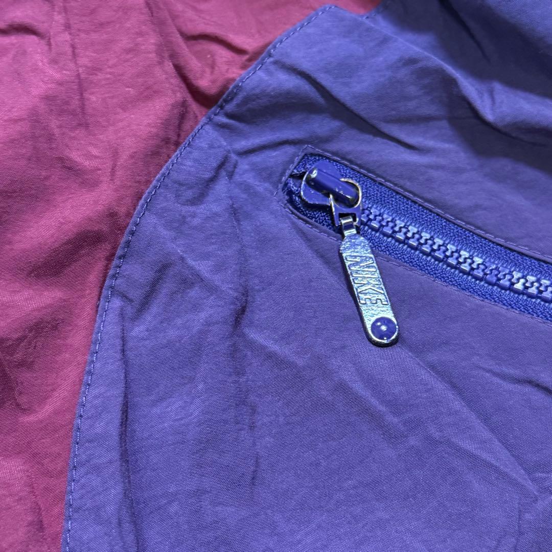 90s NIKE ナイロンジャケット ナイキ vintage 銀タグ 刺繍ロゴ