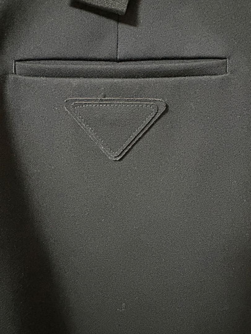 【おさき】PRADA（プラダ）ウールギャバジンパンツ・トライアングルロゴ