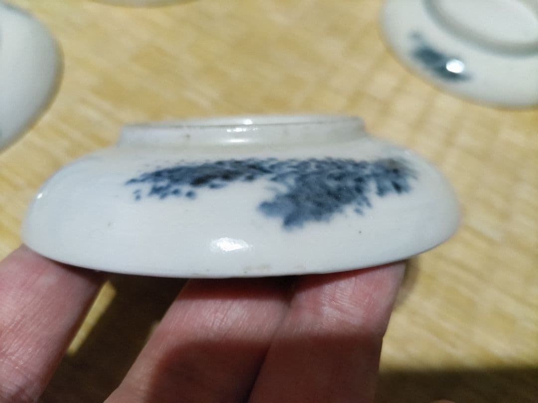 瀬戸太白手　or　瀬戸染付磁器　小皿（５枚セット）美品！