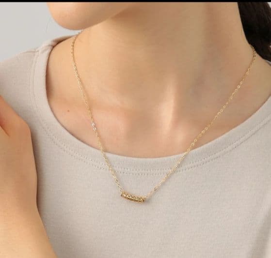 【新品未使用】K18ゴールド 透かし模様 ネックレスチャーム