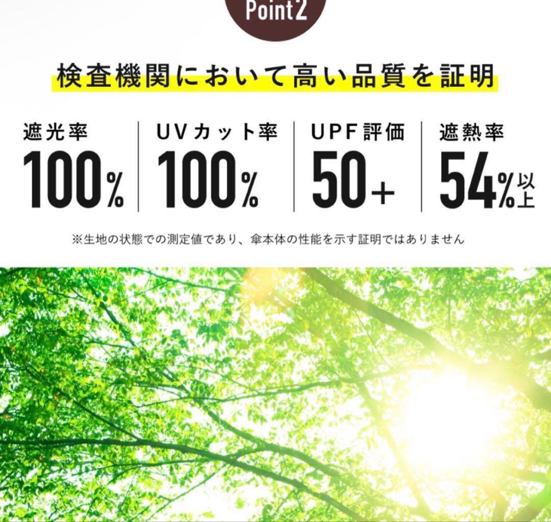 Waterfront 完売　COKAGE+日傘 折りたたみ傘　ホワイト