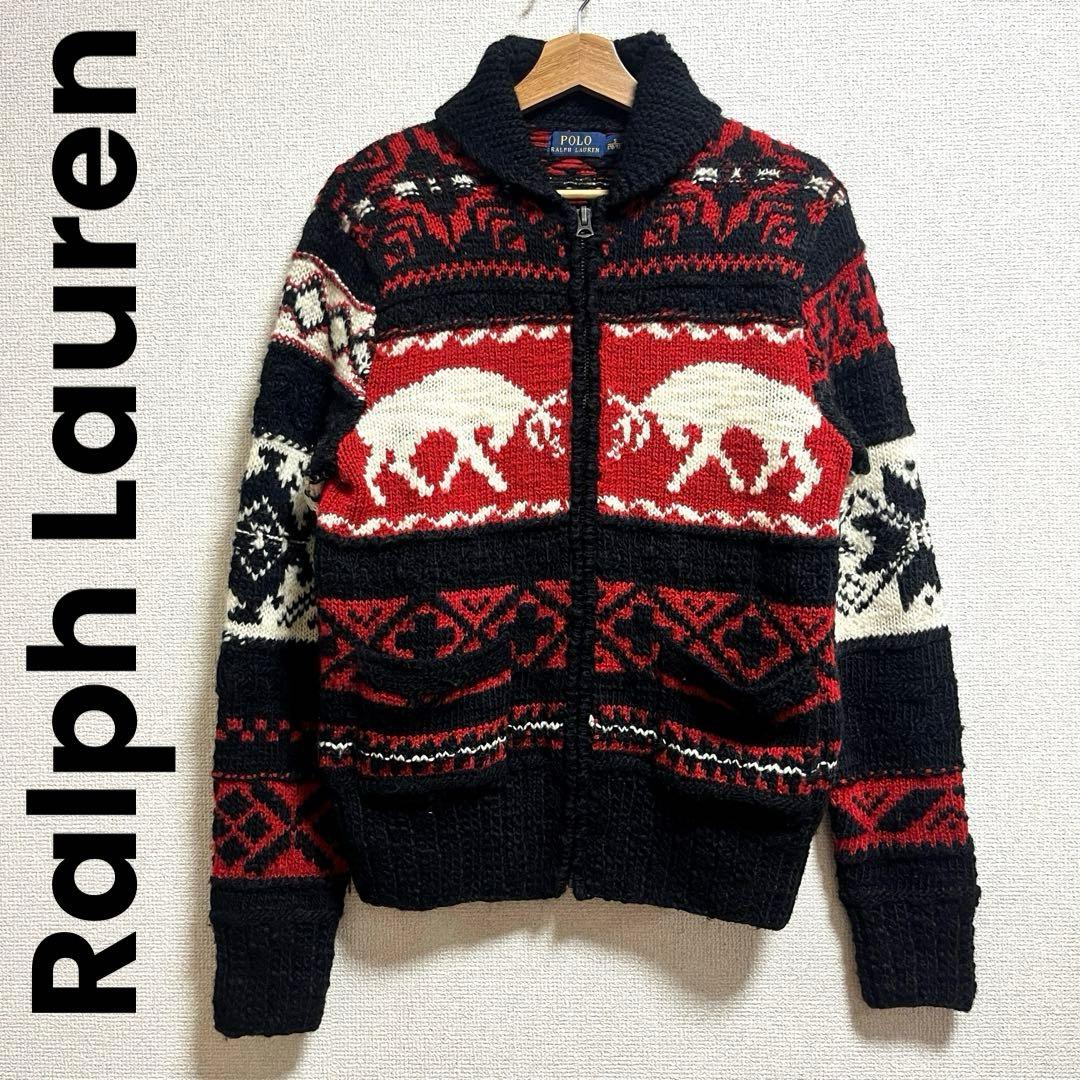 《POLO RALPH LAUREN》カウチンジップセーター カーディガン