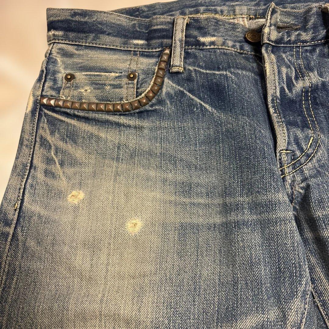 ヒステリックグラマー　刺繍　ローライズ　フレアデニム　00's 希少