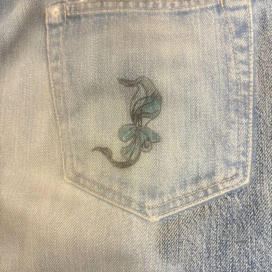 ヒステリックグラマー　刺繍　ローライズ　フレアデニム　00's 希少