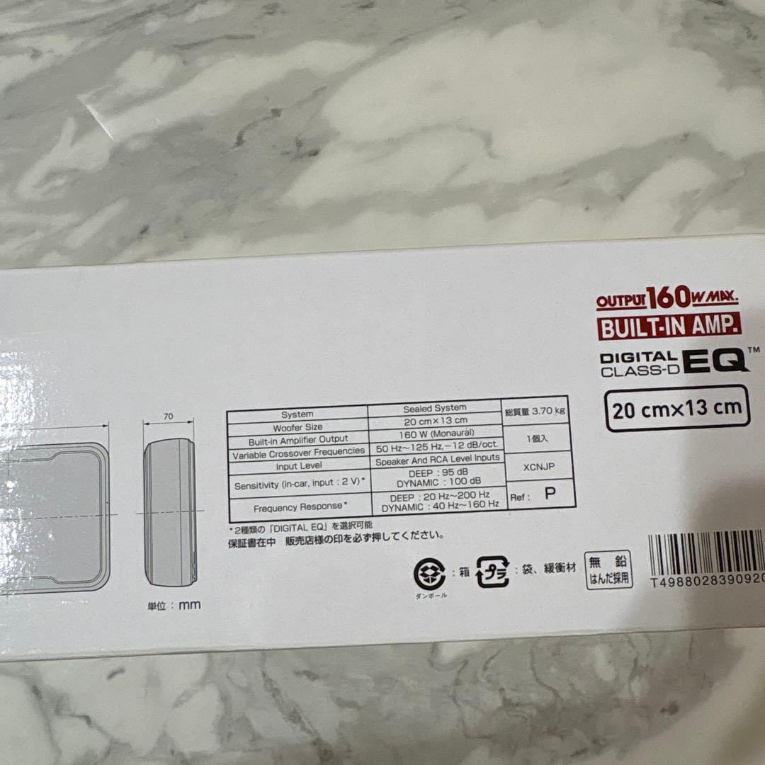 【新品未使用】サブウーファー（カロッツェリア）　TS-WX130DA