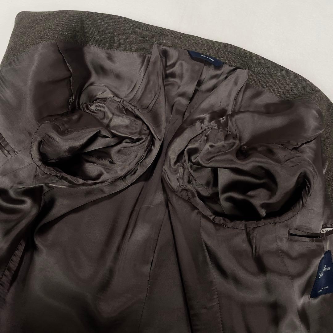 美品 ブルックスブラザーズ ツイードウール テーラードジャケット L ブラウン