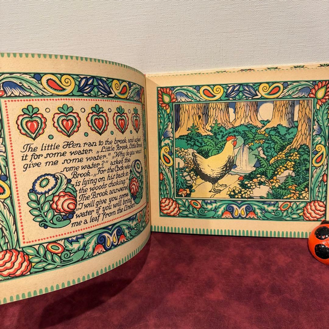 116⑨1925年アンティーク絵本　洋書古書　ジャンクジャーナル　イラスト　挿絵