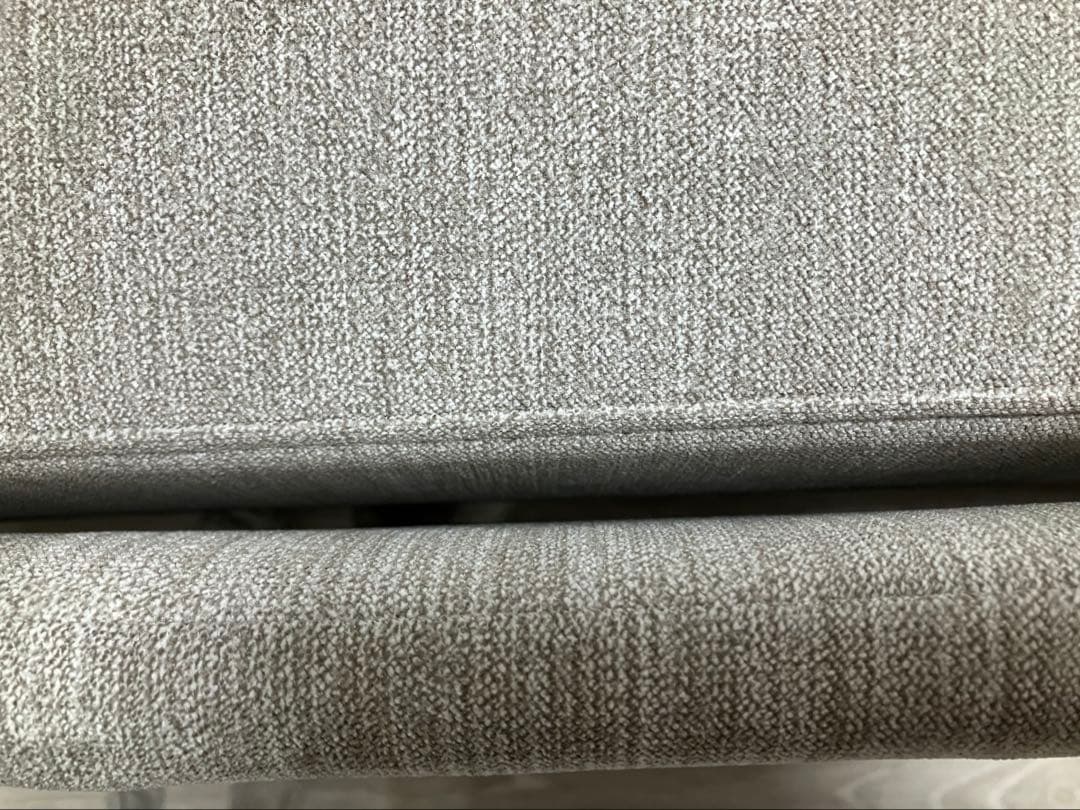 ニトリ 布張りカウチソファーベット(ノアーク2 GY)