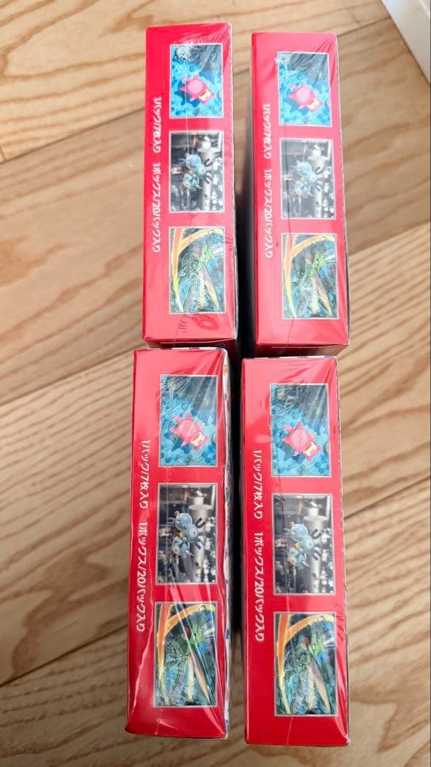 モトスティカポケモンカード151 4BOX シュリンク付き