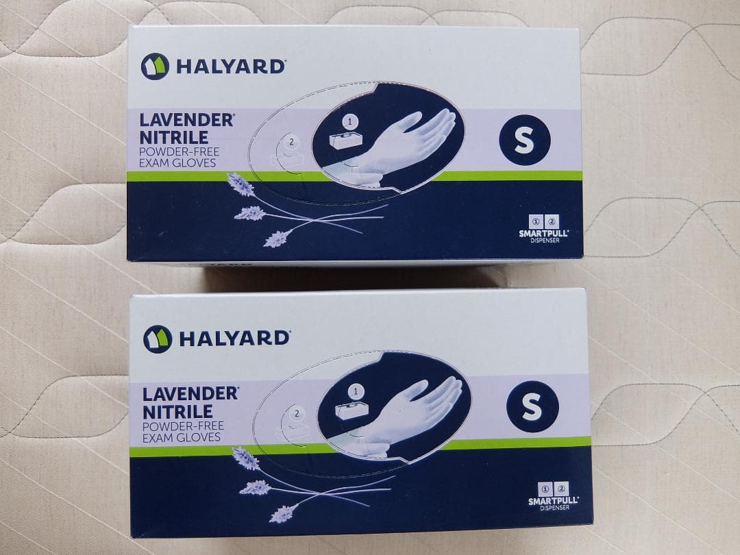 HALYARD ラベンダー歯科グラブSサイズ 250枚を４箱輸入品