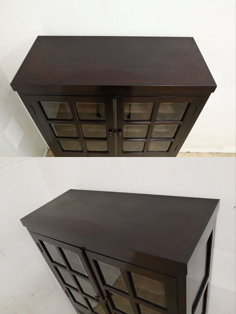 【松本民芸家具】高級ミズメザクラ【G-1型】食器棚・飾り棚・カップボード