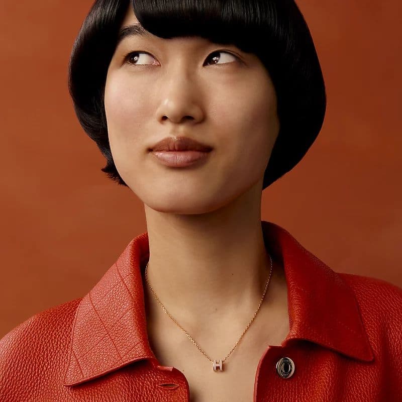 2/11限定【新品】エルメス ポップHミニ ネックレス プードル ローズゴールド