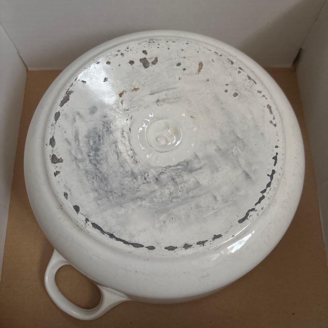 LE CREUSET Cocotte Ronde 20cm ホワイト