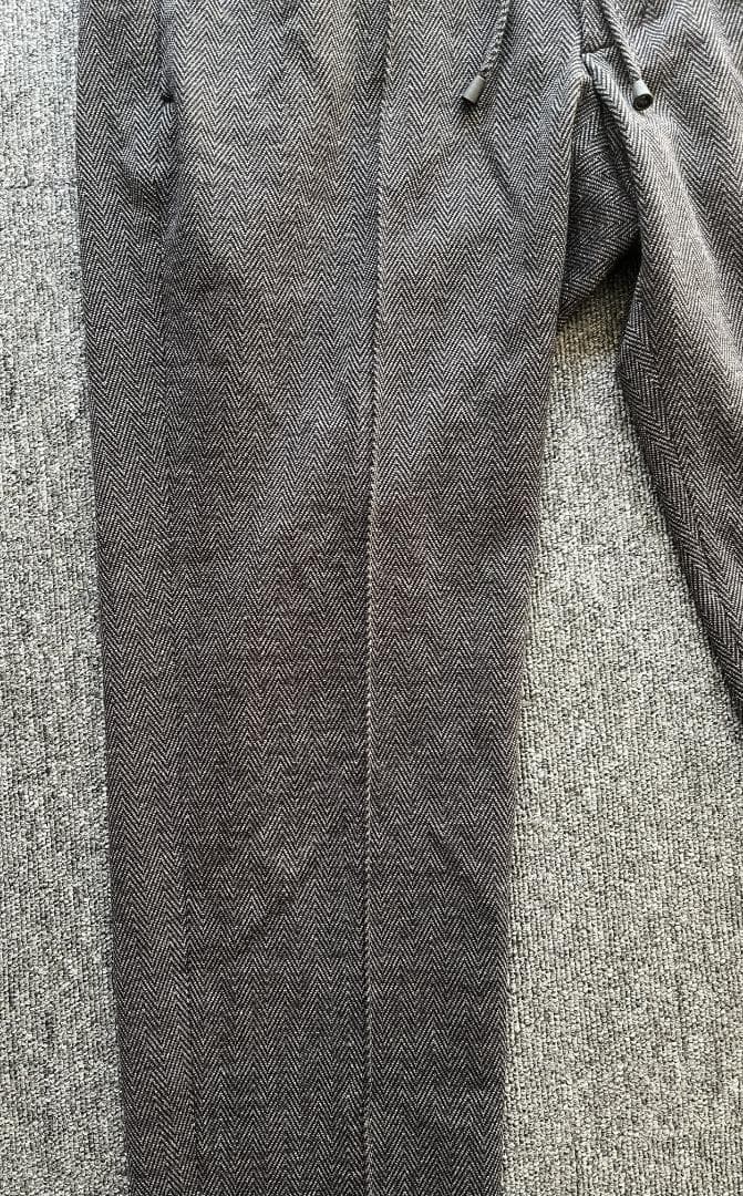 giabs ジャブス マサッチョ 永久クリース ヘリンボーン ジャージー パンツ