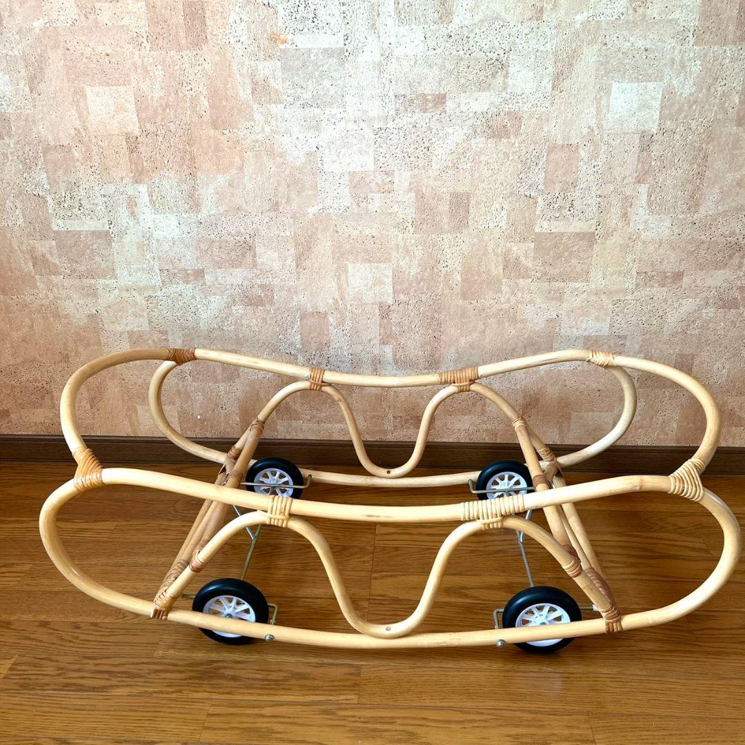 美品★藤のゆりかご　ラタン★インテリアや店舗のディスプレイにも