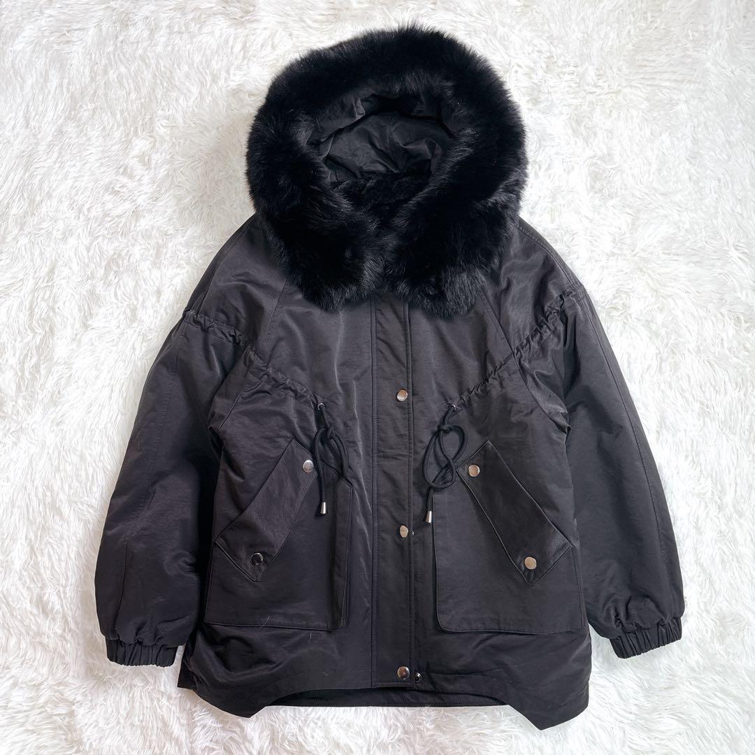 ❗️最終価格❗️【美品】完売品　スコットクラブ ブルゾン ブラック フォックスファー