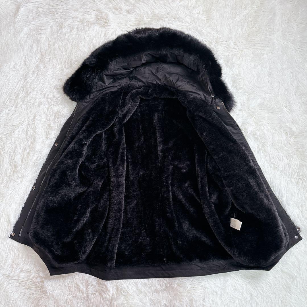 ❗️最終価格❗️【美品】完売品　スコットクラブ ブルゾン ブラック フォックスファー