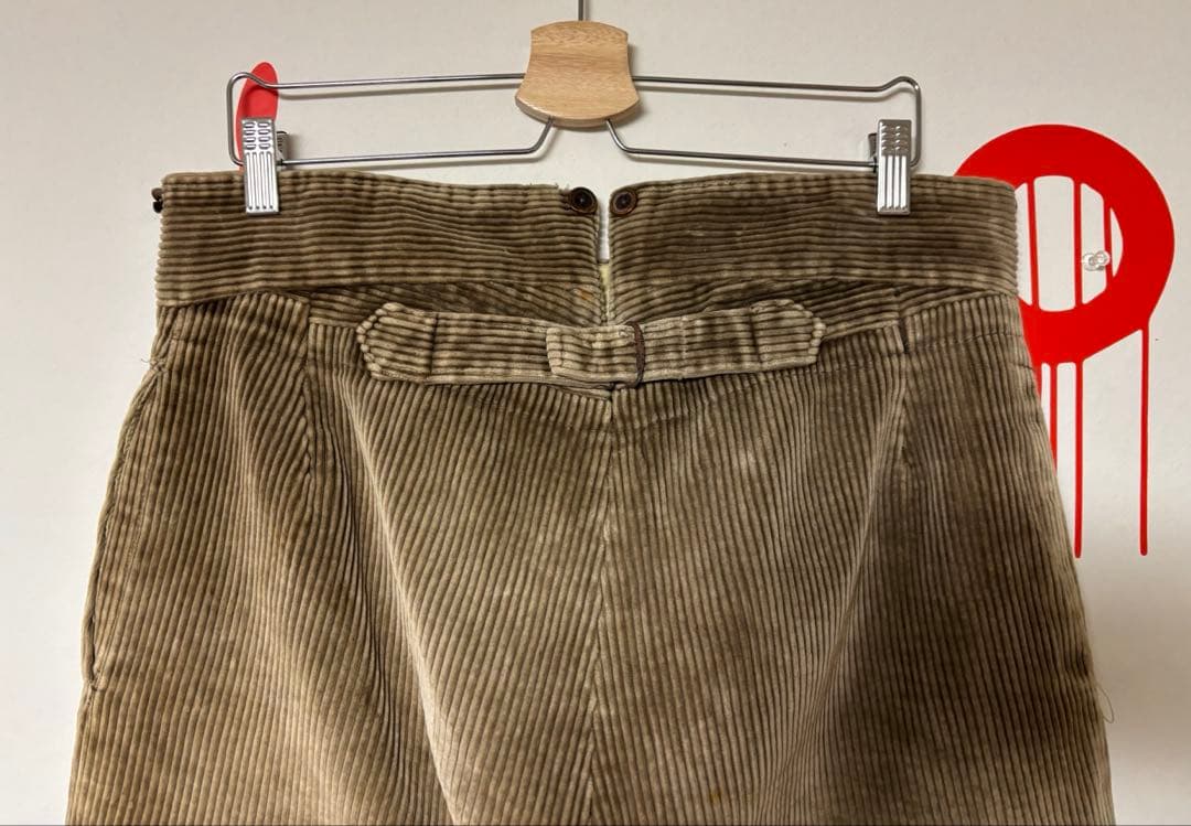 30s40s フランス 太畝コーデュロイパンツ ダミアン