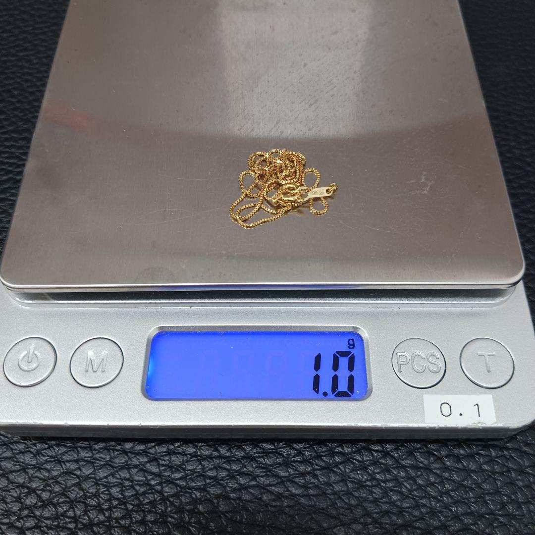 (B020402) K18 YG 750刻印 ネックレス ベネチアンチェーン