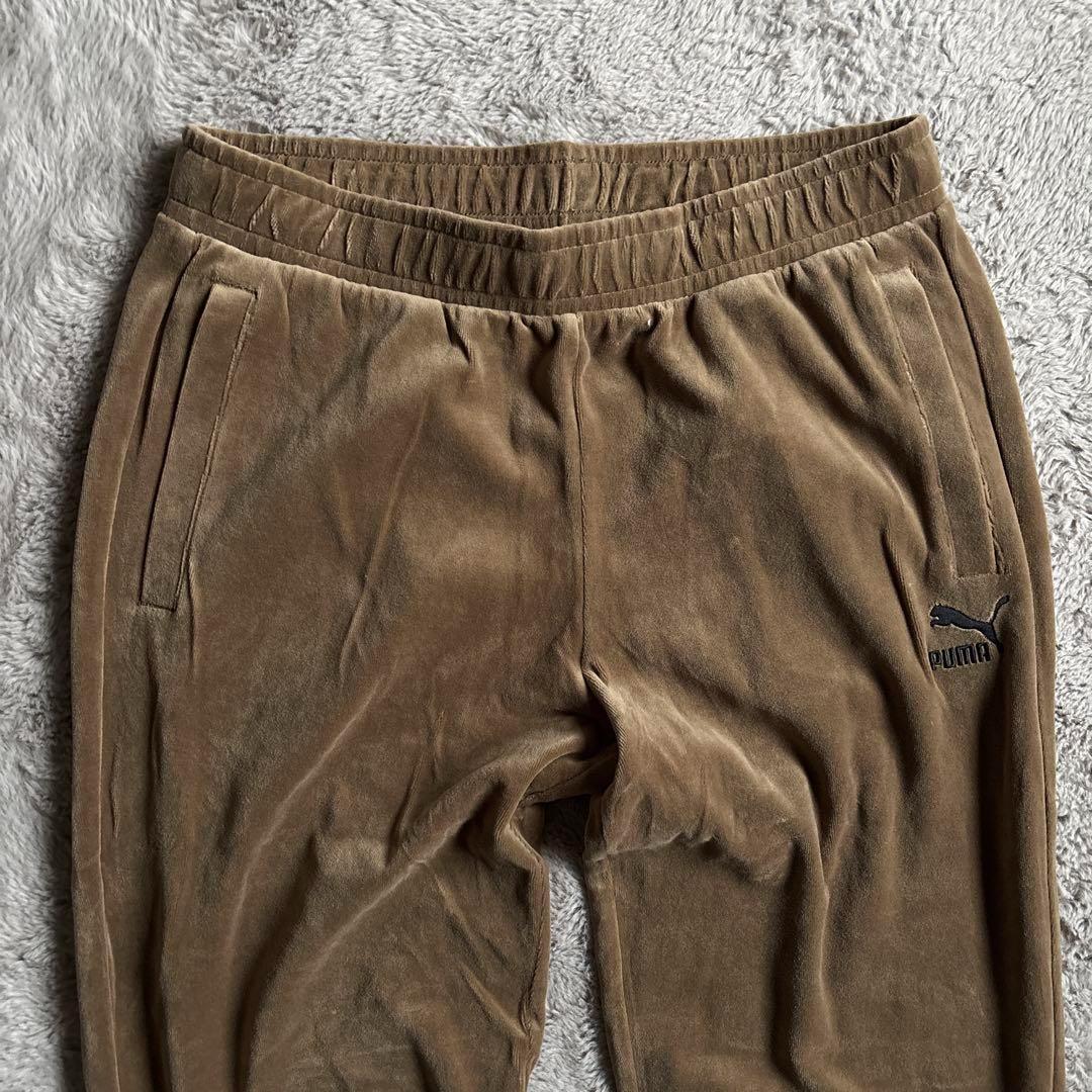 新品 人気モデル　PUMA プーマ ベロア セットアップ ブラウン M