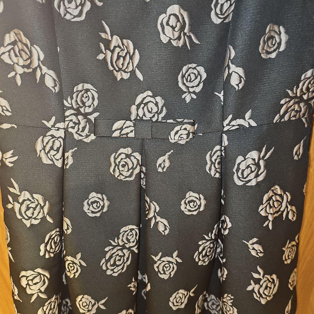 2024年インスタ掲載♡薔薇♡膝丈ワンピース 7分袖 42サイズ