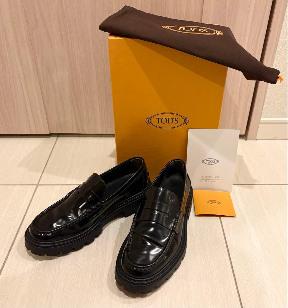 【TOD’S】トッズ ローファー ブラック 38 美品✨