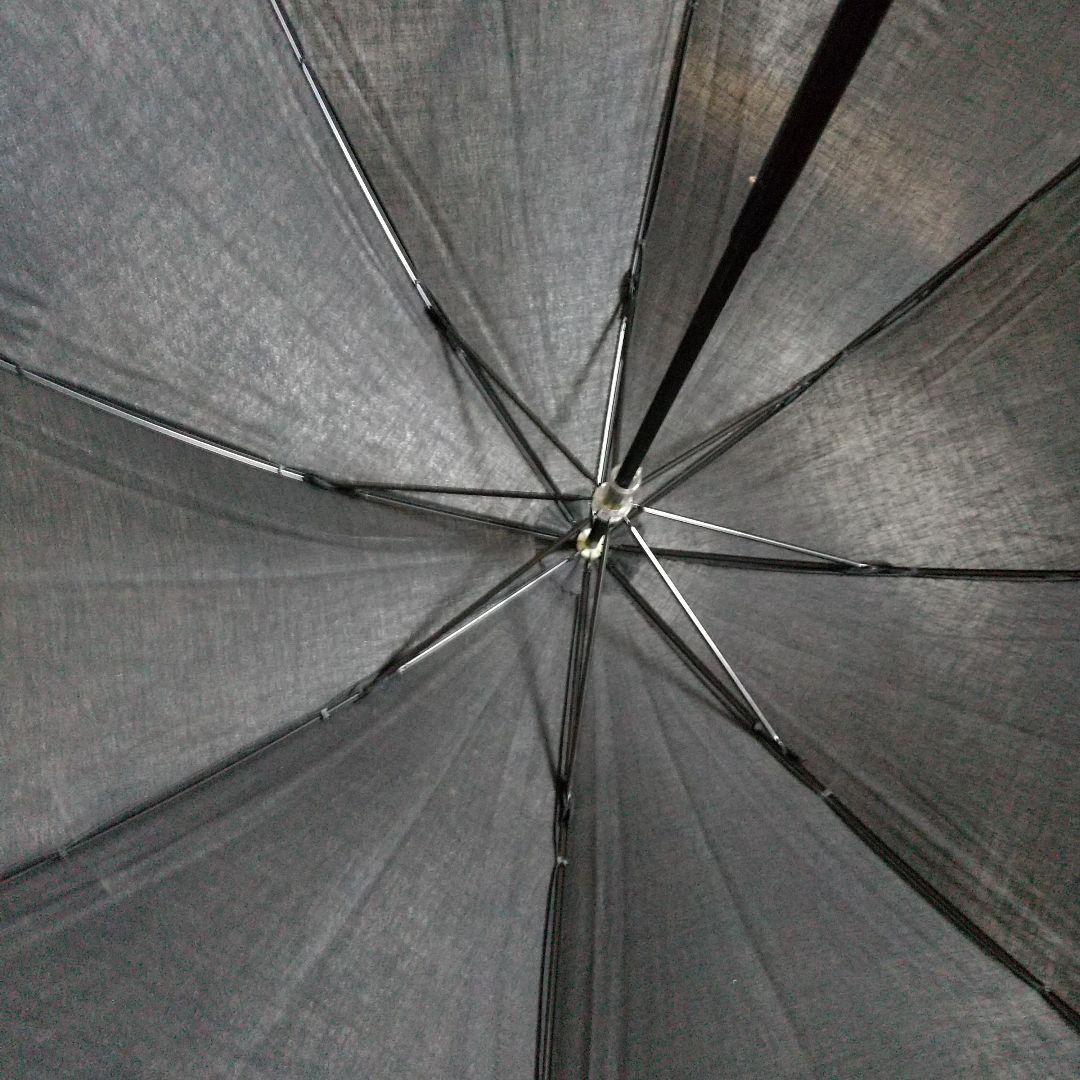 美品 BURBERRY 晴雨兼用 騎士 黒無地 ドット ノバチェック 傘