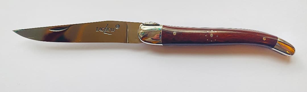 ライヨール ラギオール LOGマーク付 フォールディングナイフ 折りたたみ 茶色