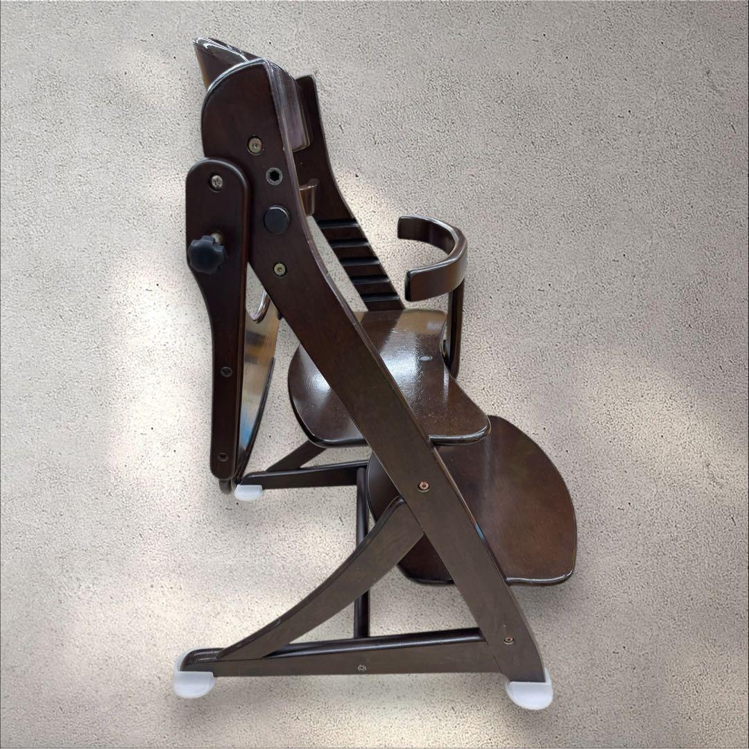 大和屋　すくすくチェア　イーエヌ　テーブルガード　ダークブラウン