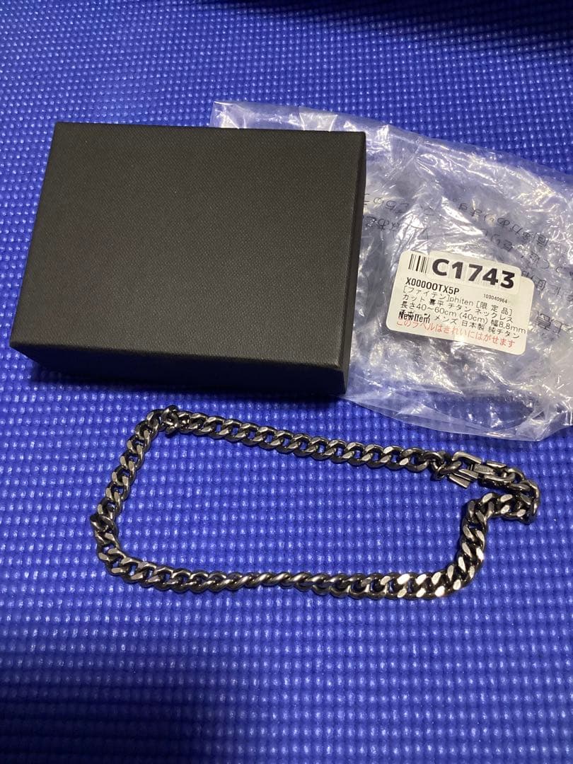 phiten ファイテン喜平 チタンネックレス 長さ40cm 幅8.8mm 美品
