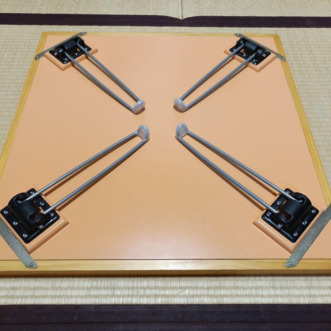 折りたたみ式　座卓式 手混ぜ 麻雀卓セット　脚つき
