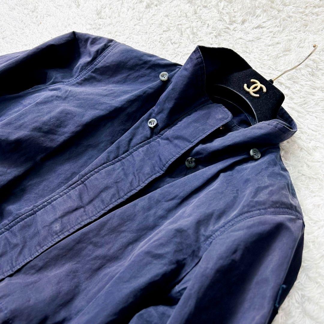 人気✨タトラス LEUCA ナイロンモッズコート 軽量 金ボタン ネイビー