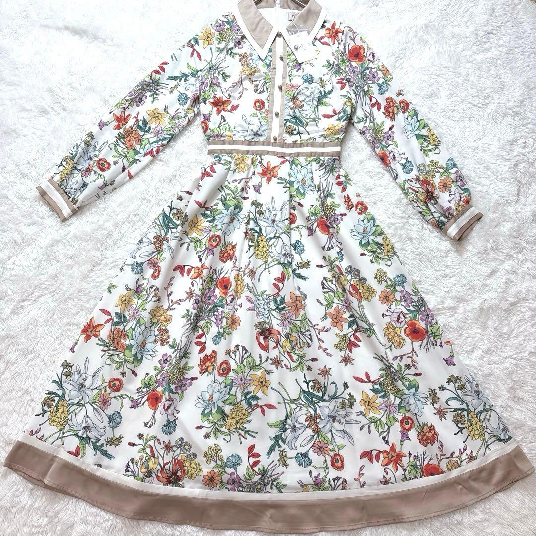 タグ付きemiriawiz エミリアウィズ 花柄ワンピース M 上品 フレア