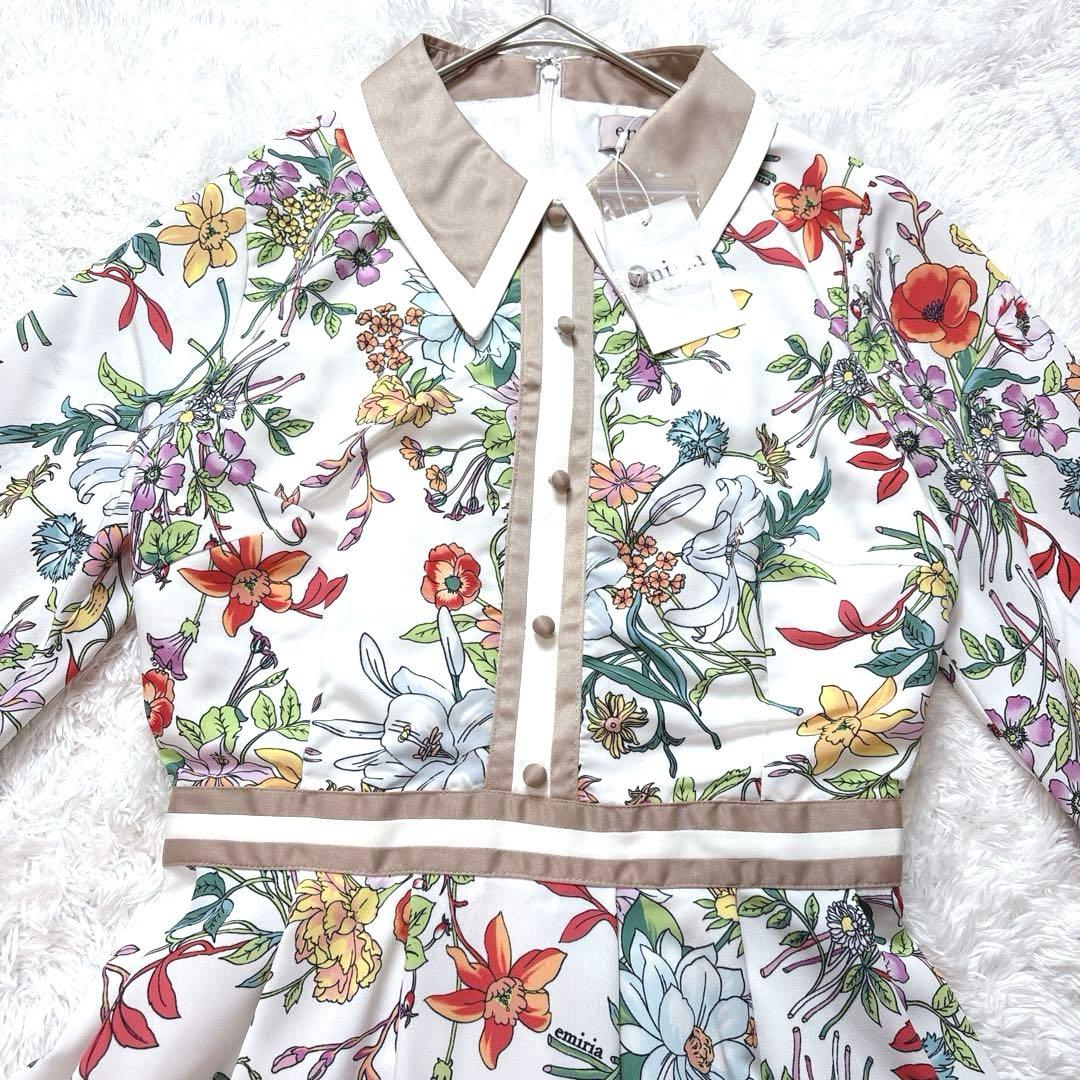 タグ付きemiriawiz エミリアウィズ 花柄ワンピース M 上品 フレア