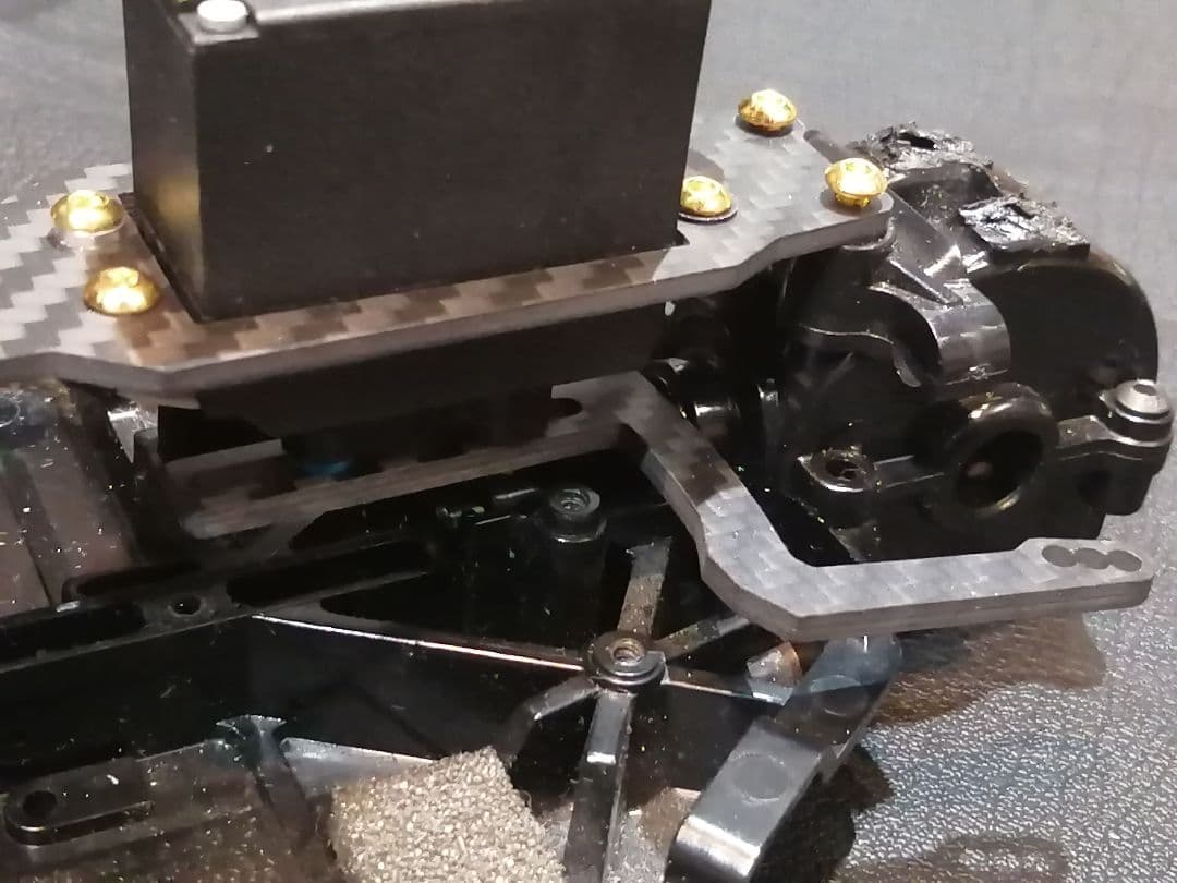 TT02　 メタルガレージ　ハイマウントモーターマウント　DDSSアッパーデッキ