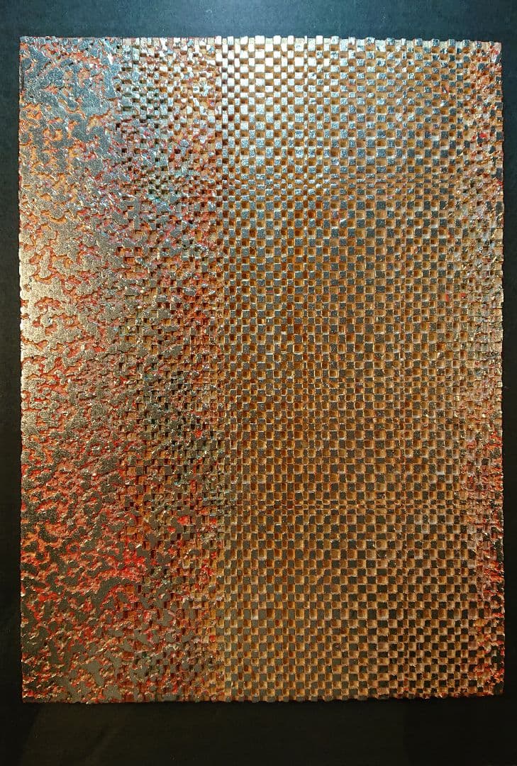 「相転移/そうてんい 時空の織り物#5」堤 進 2011年制作 日本画 F4号