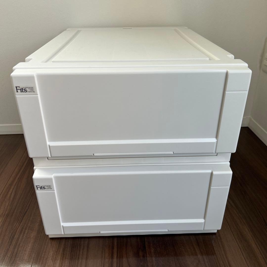 美浜の岩ちゃん　【美品】フィッツ　ユニットケース　ホワイト　3個セット