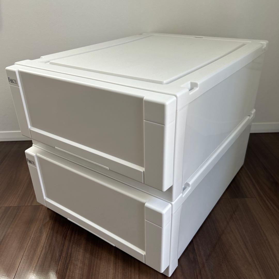 美浜の岩ちゃん　【美品】フィッツ　ユニットケース　ホワイト　3個セット