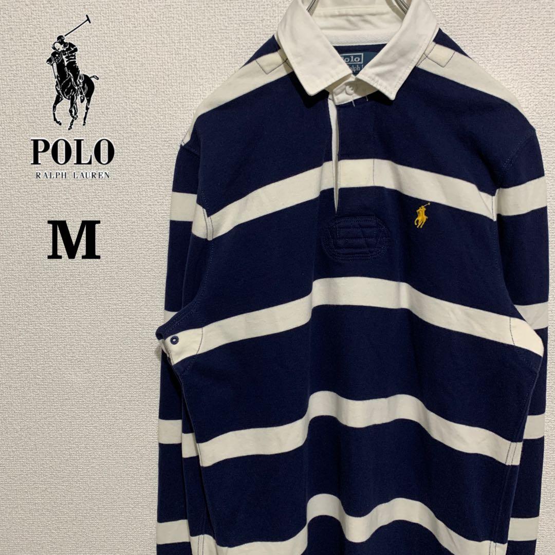 ラルフローレン ボーダー ラガーシャツ　ネイビー　ホワイト　常田大希　着用