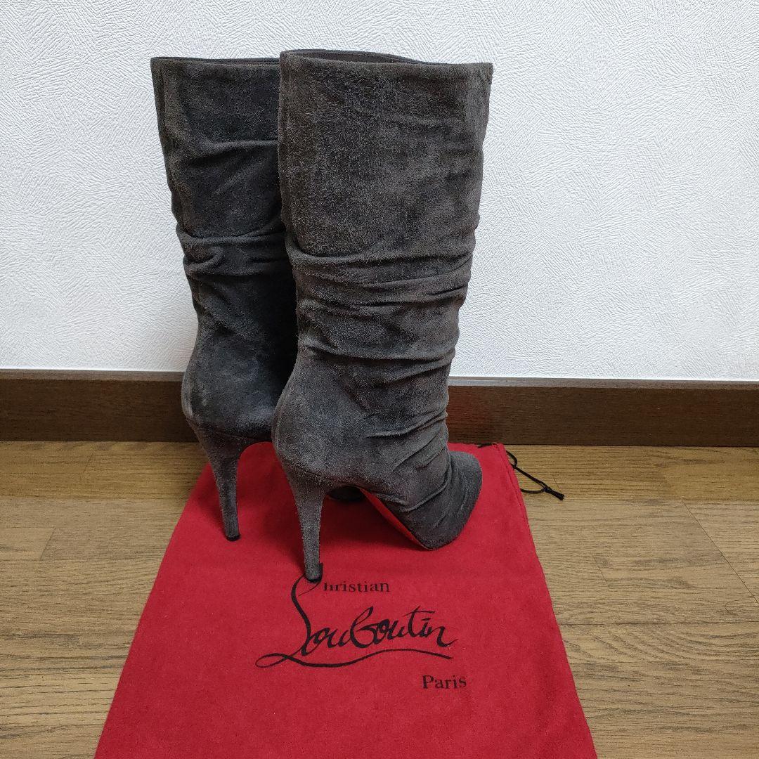 Christian Louboutin ロングブーツ　スウェット　38 1/2
