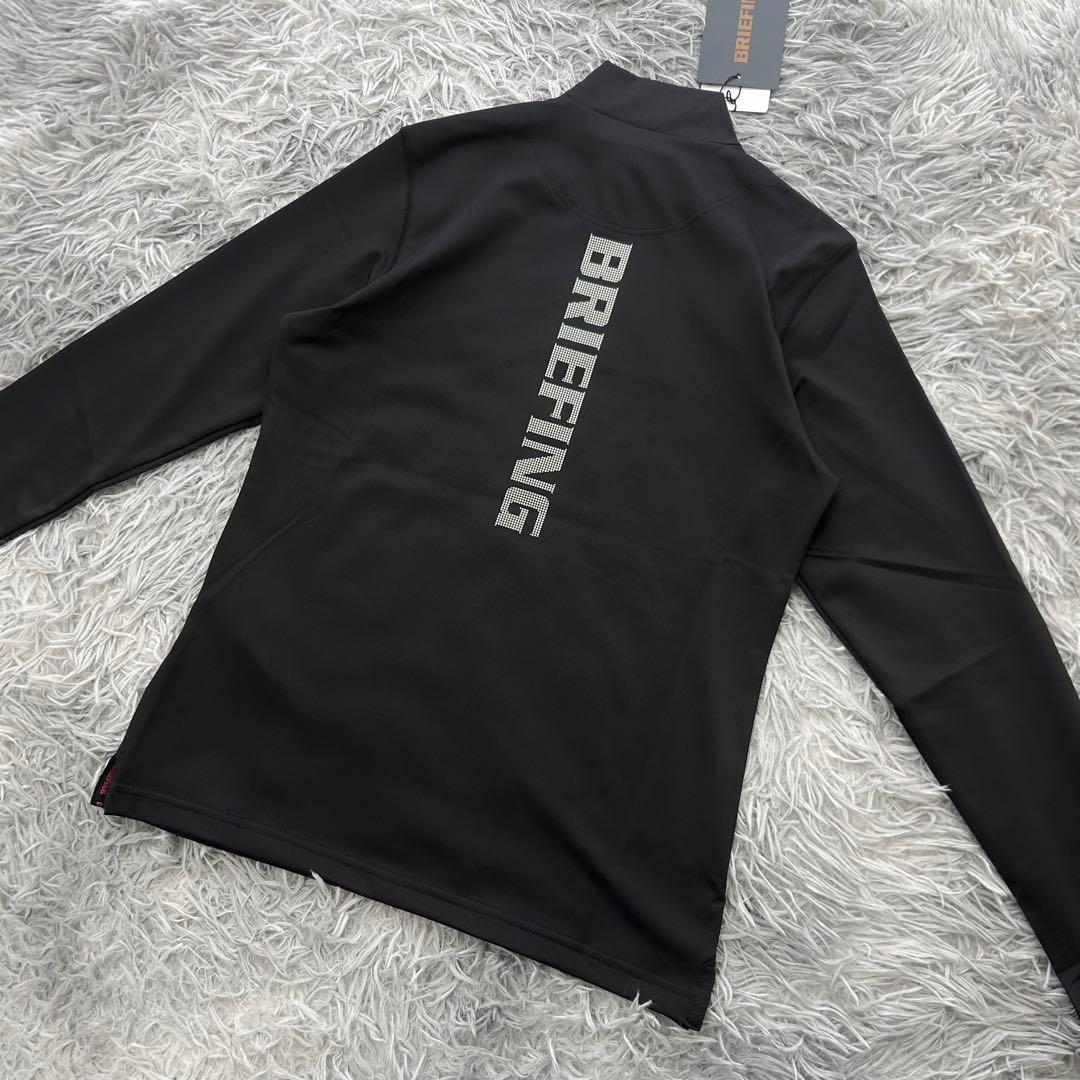 新品　ブリーフィングゴルフ　モックネック　長袖シャツ　カットソー　ブラック　XS