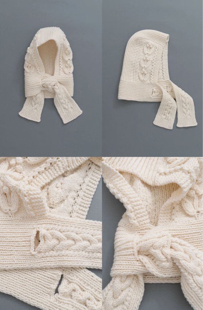 YUKI FUJISAWA ニットキャップ今期WHITE