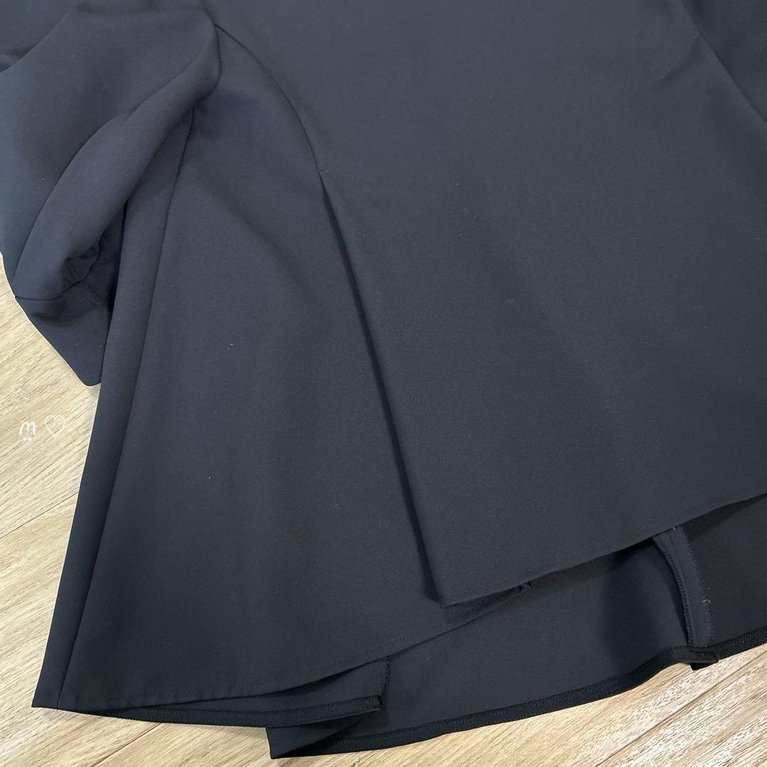 ADOREアドーア　クリアボンディングブラウス　38　長袖　フレアシルエット