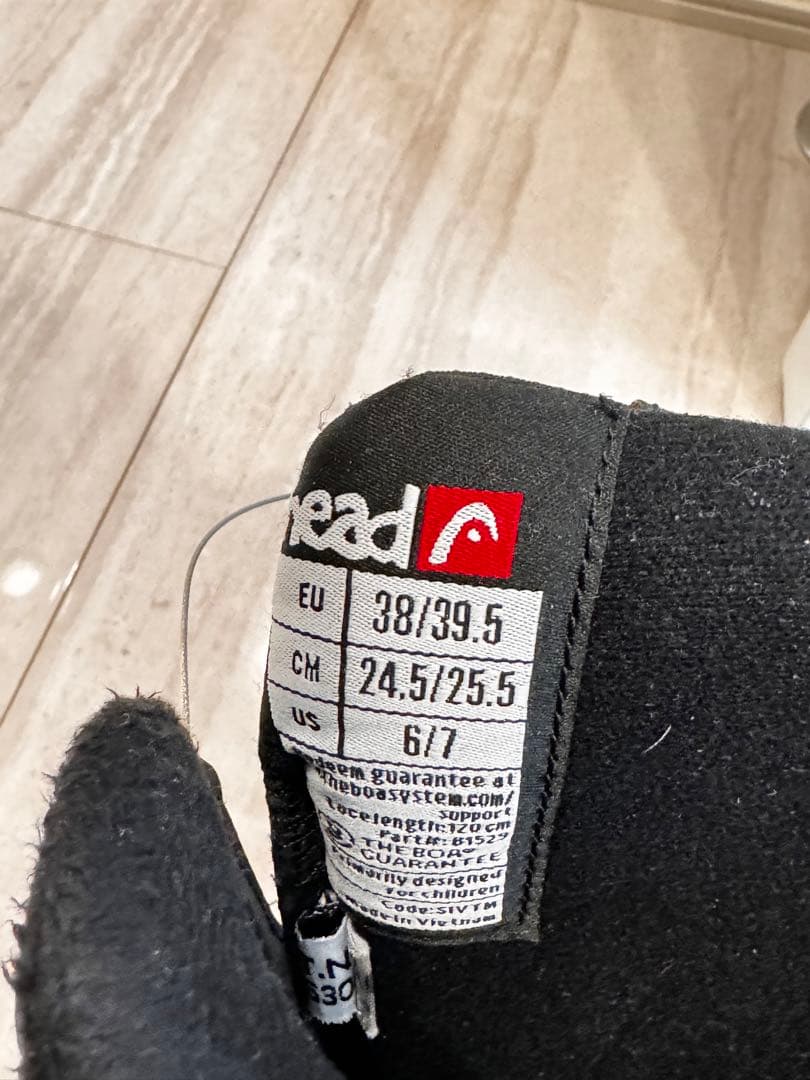 美品　head ヘッドスノーボードブーツ25.5cm ブラック