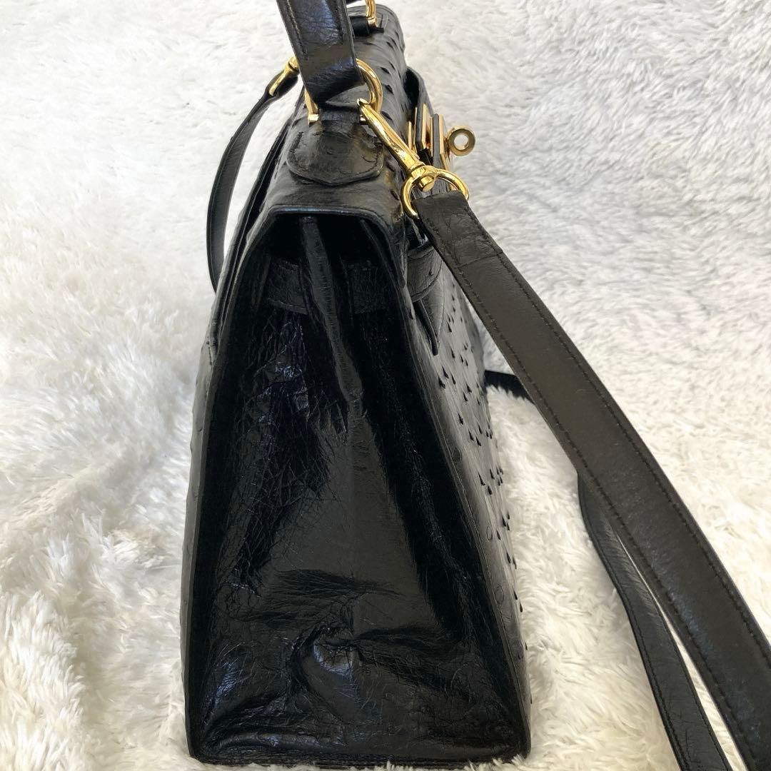 JRA認定 オーストリッチ皮バッグ　 フォーマル　極秘品