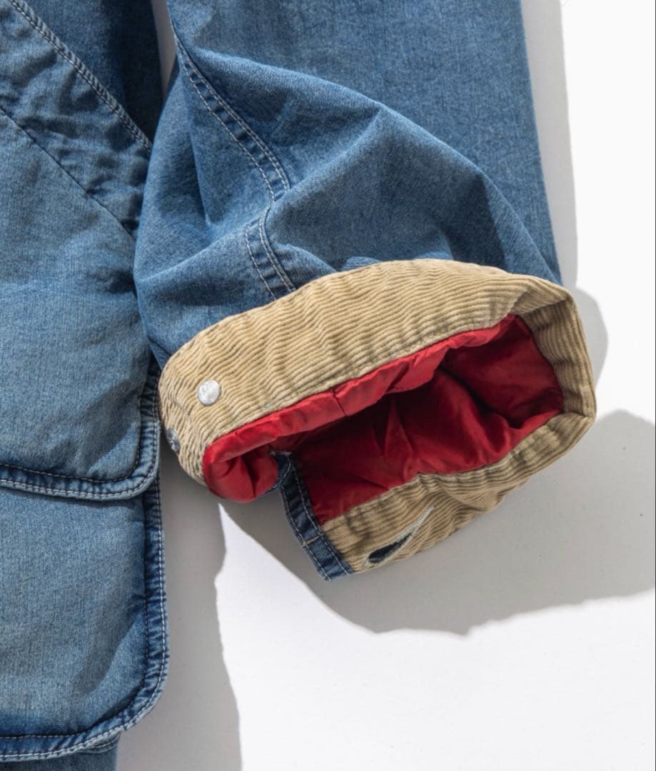 【レア希少】新品ꕥL.L.Beanインサレーテッド インディゴ フィールドコート