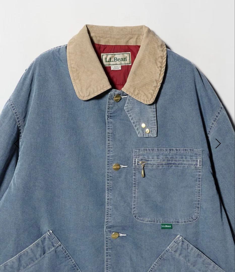 【レア希少】新品ꕥL.L.Beanインサレーテッド インディゴ フィールドコート